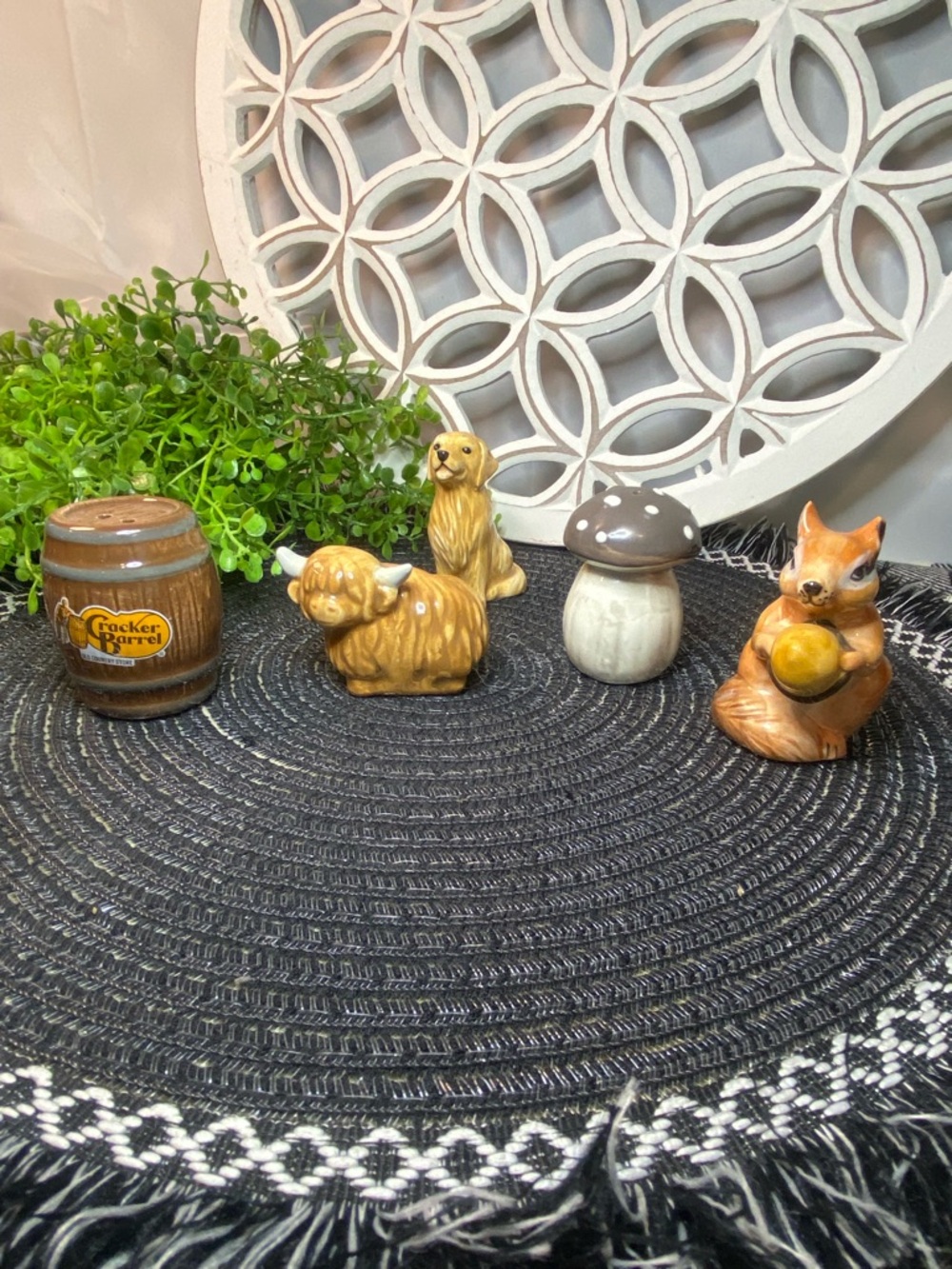 Assortment Of Cracker Barrel Ceramic‎ Salt and Pepper Shakers
